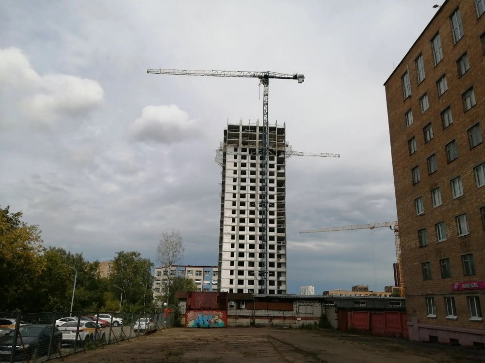 В Нагорном районе ведется строительство жилого дома по программе реновации